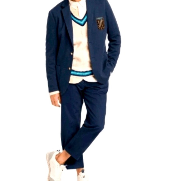 NEW Houston White Collegiate Military Navy Blazer Doze XL - Picture 2 of 7